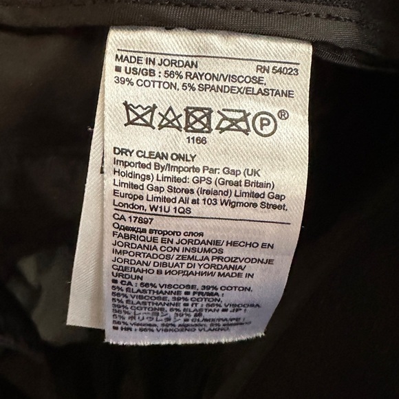 Banana Republic Black and White Pants with Floral Print Size 6 - Picture 8 of 9